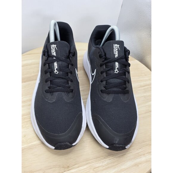 Nike Star Runner 3 Black White Running Shoes Sneakers DA2776-003 Womens 7.5/GS 6 - Picture 4 of 9